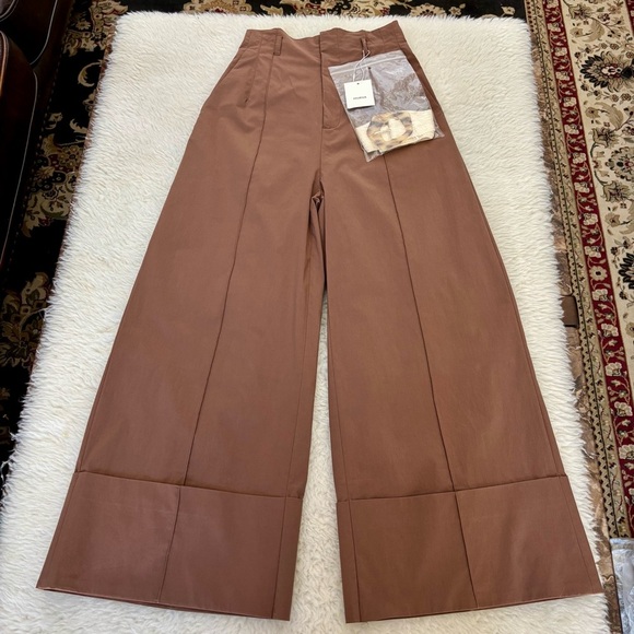 Murua Japan Elegant Brown Wide-Leg Pants size 1 Small - Picture 13 of 16